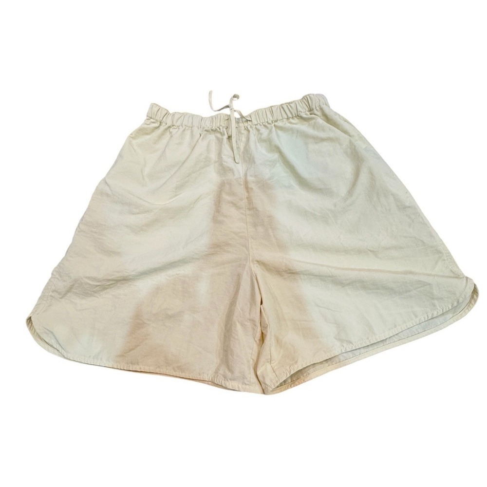 Blanca Studio Pull On Drawstring Pale Yellow Shorts Size Medium Large
